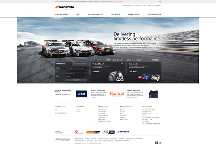 Hankook Revamps Company Website for Europe