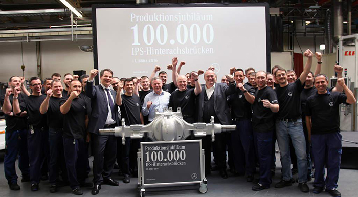 Mercedes’ Kassel Plant Produces 100,000th IPS Axle