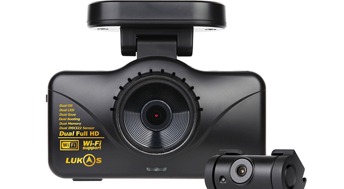 Rear View Safety Unveils LK-7950 Lukas Dual Lens Dash Camera with Wifi & GPS