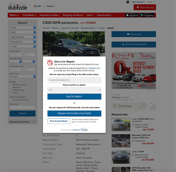 Dubizzle Partners with CarReport to Give Users Reports on Used Cars