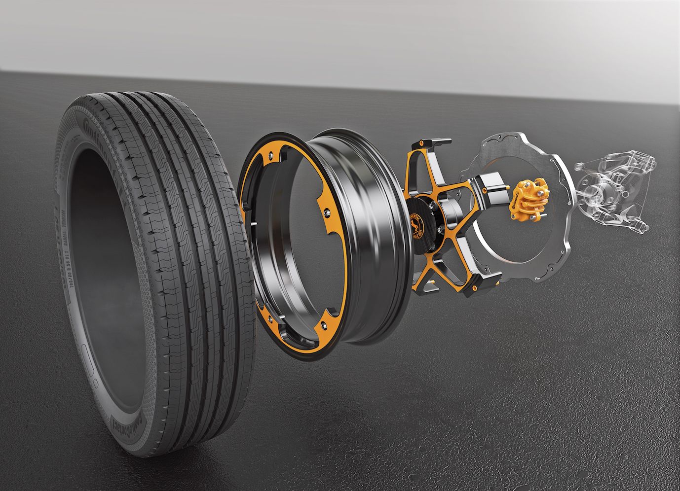 Continental Reimagines Wheel and Brake System for EVs