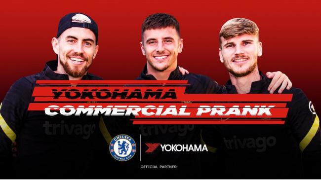 Yokohama Rubber and Chelsea FC post video featuring Chelsea players on SNS
