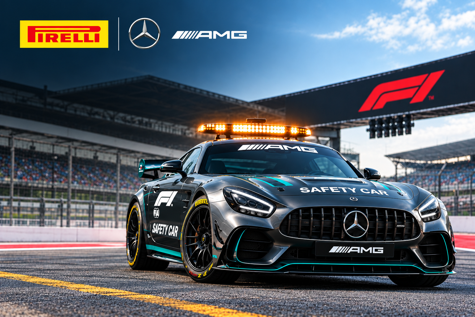 Pirelli Builds a Bespoke Tyre for the New F1 Safety Car, the Mercedes-AMG GT 63 PRO