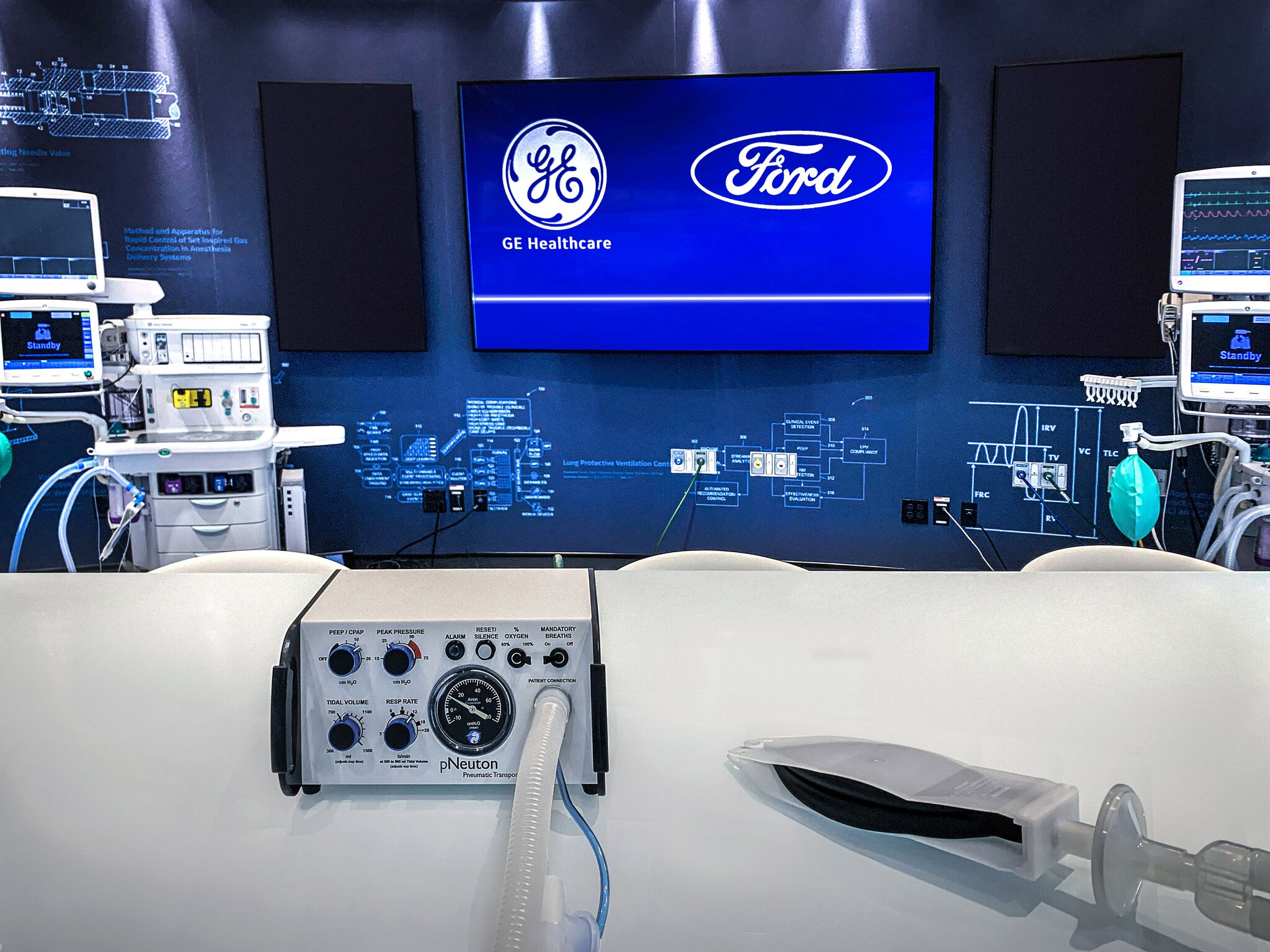Ford to Work with GE Healthcare to Make 50,000 Ventilators in Michigan in Next 100 Days