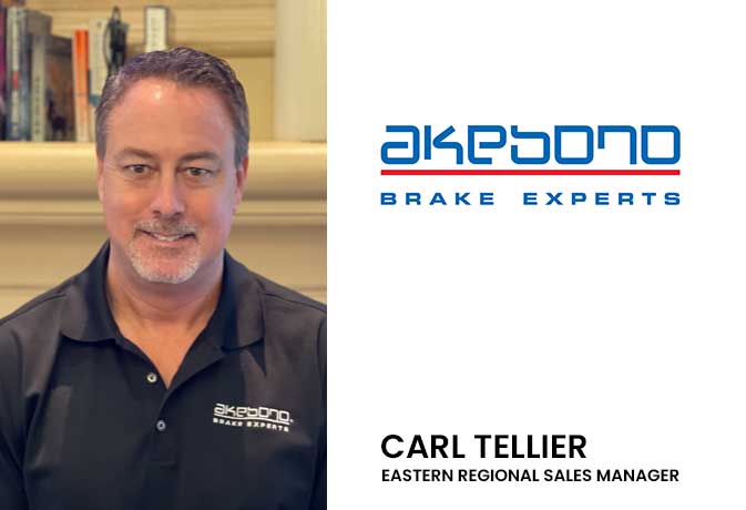 Akebono Brake Corporation Announces The Addition Of Carl Tellier To Aftermarket Sales Team As Eastern Regional Sales Manager