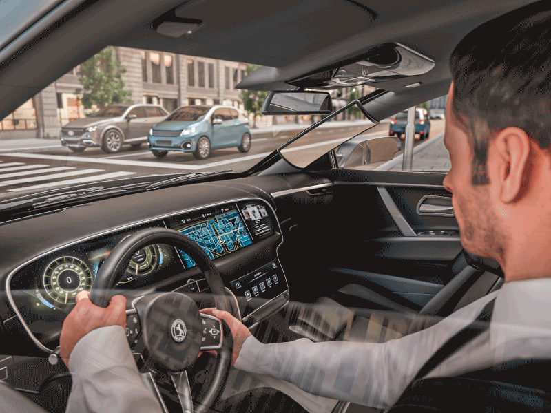 Continental Eliminates Blind Spots with Virtual A-Pillar