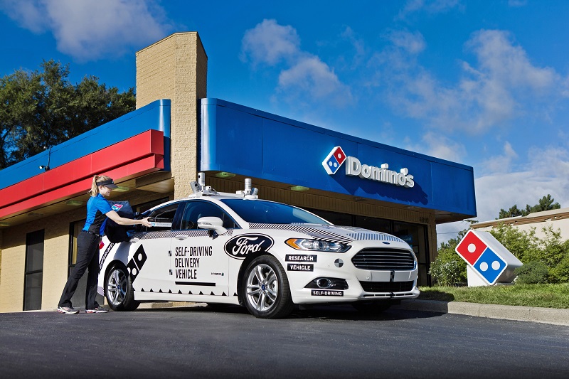 Ford Teams up with Domino’s for Pizza Delivery with Self-Driving Vehicles
