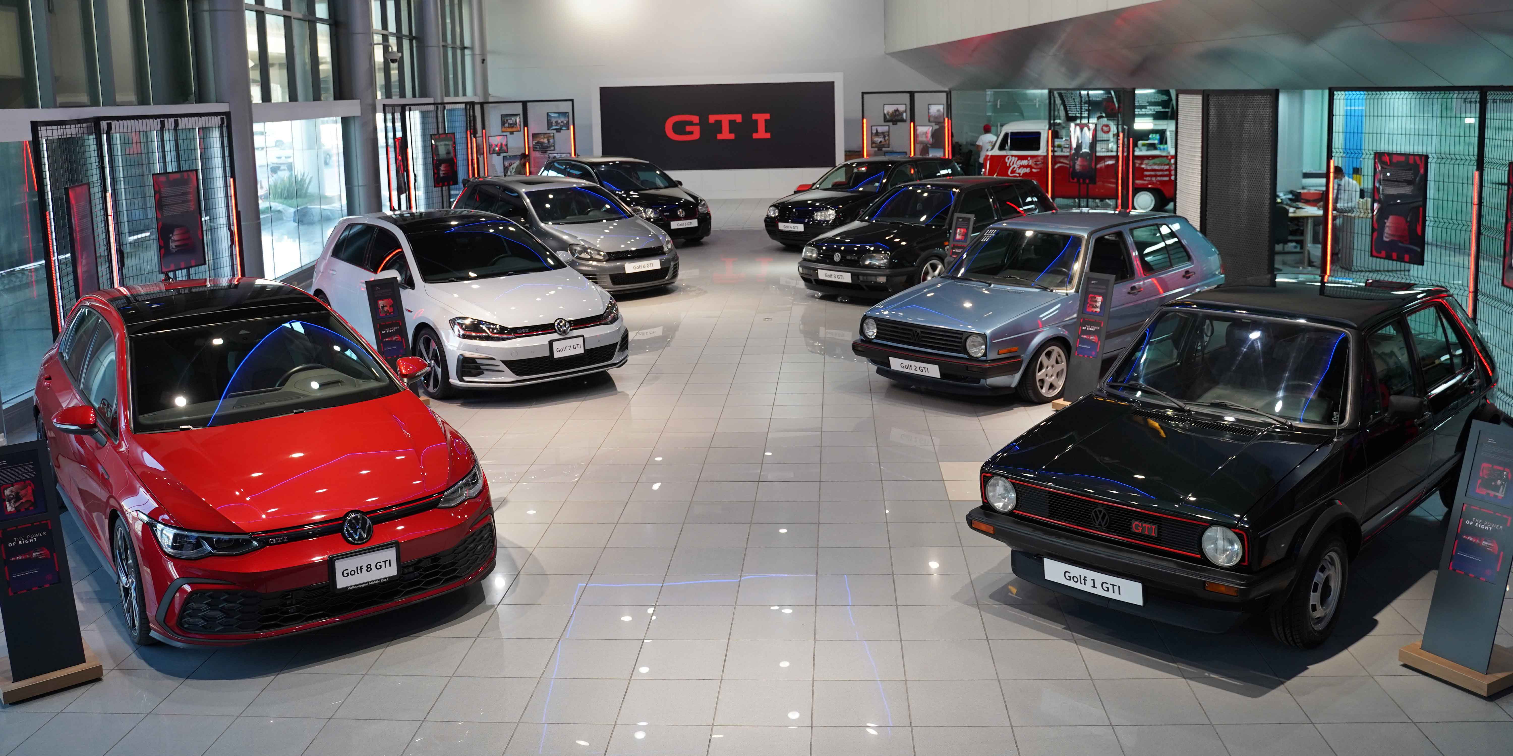 Volkswagen celebrates 45 years of Golf GTI with a special exhibit showcasing the evolution of the iconic hatch