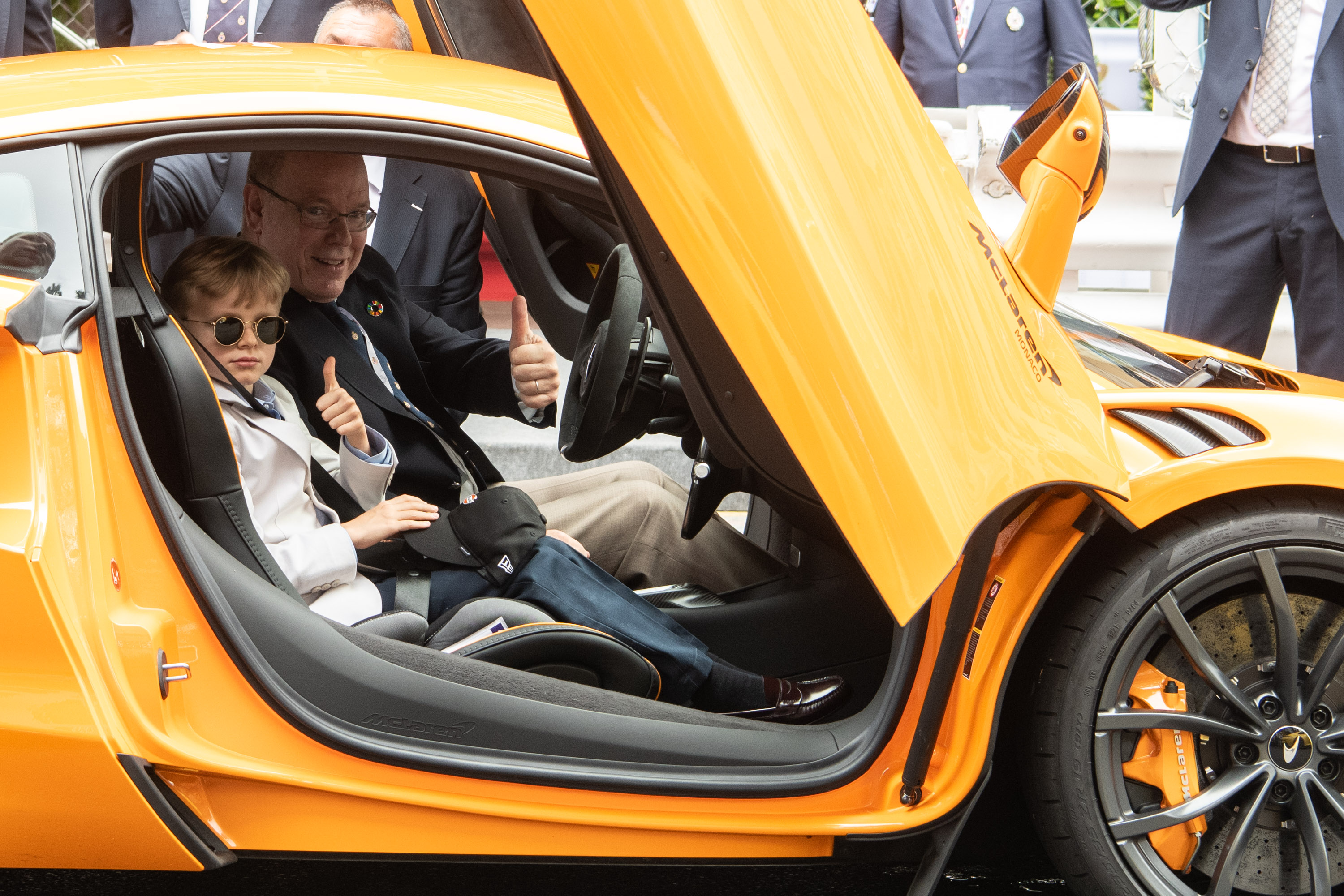H.S.H. Prince Albert II of Monaco drives the all-new McLaren Artura for honorary lap of 2022 Monaco Grand Prix