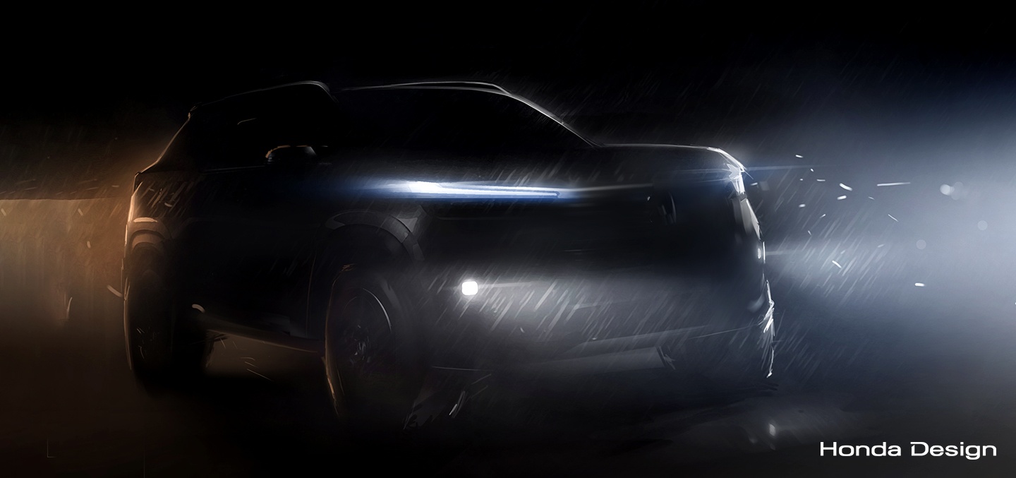 Honda releases first teaser sketch of its upcoming All-New SUV