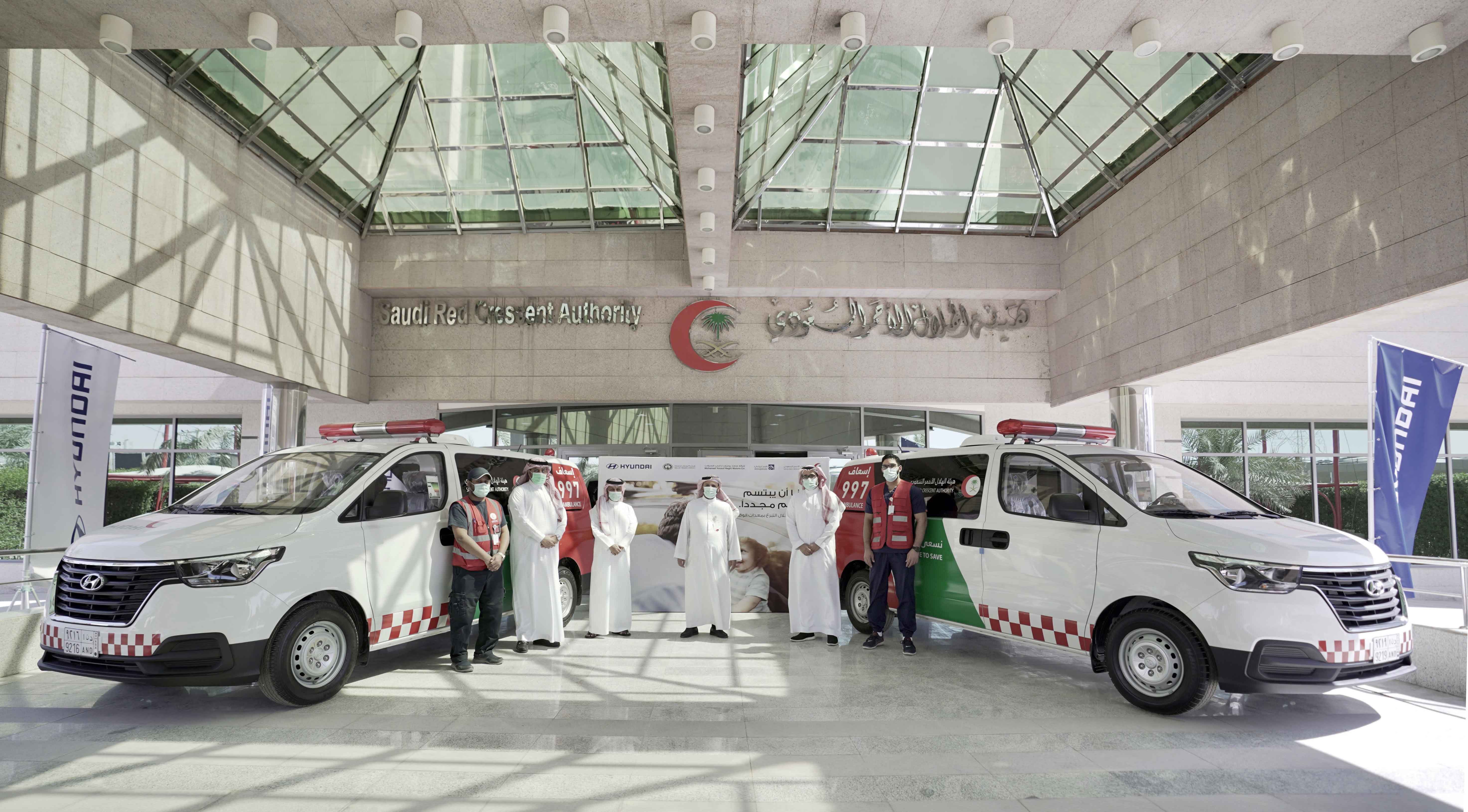 Hyundai donates 24 vehicles to Saudi Red Crescent Authority in Saudi Arabia to help in the fight against COVID-19