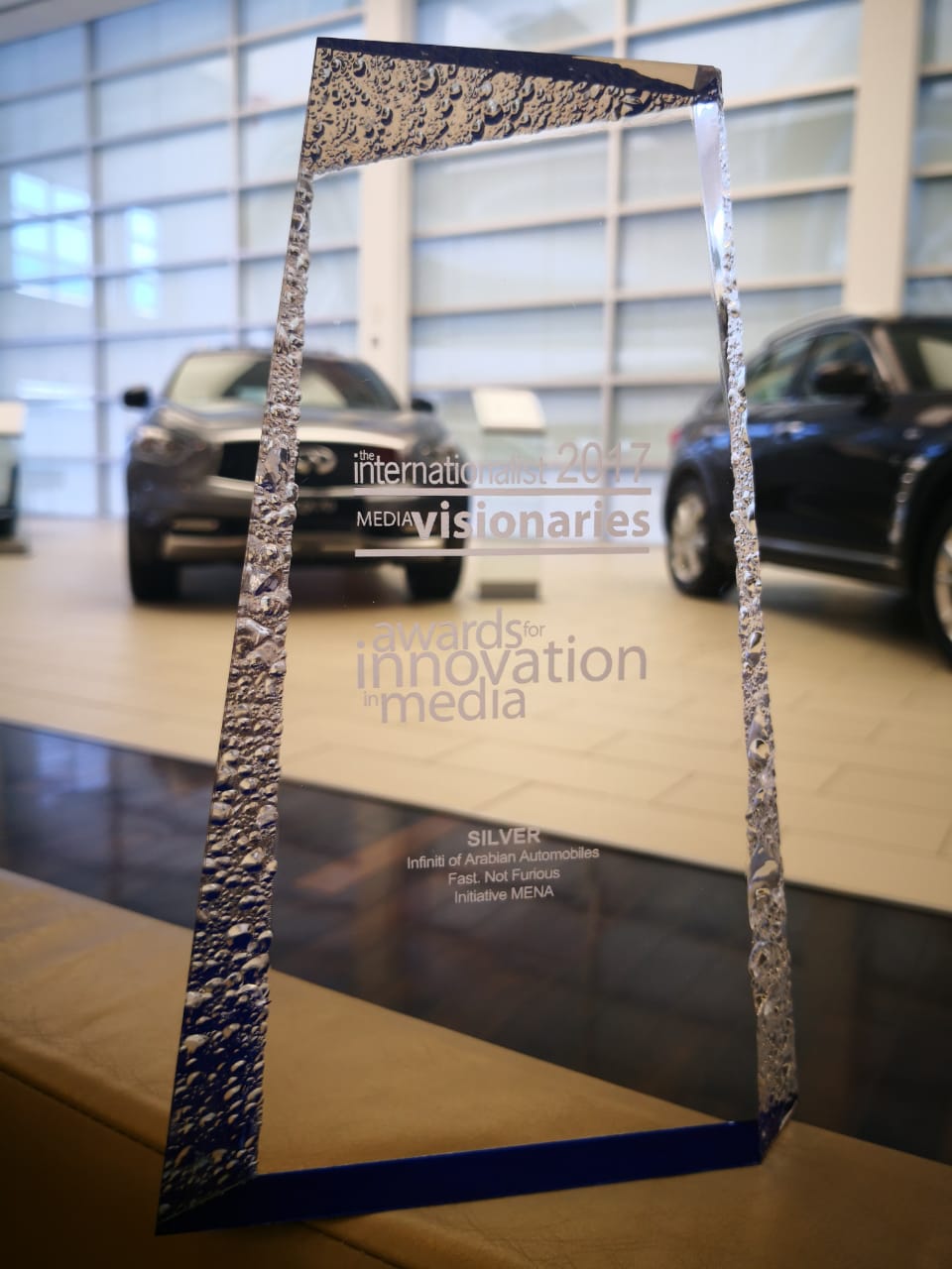 INFINITI of Arabian Automobiles Wins Silver Award at 10th Annual Internationalist Awards for Innovation in Media