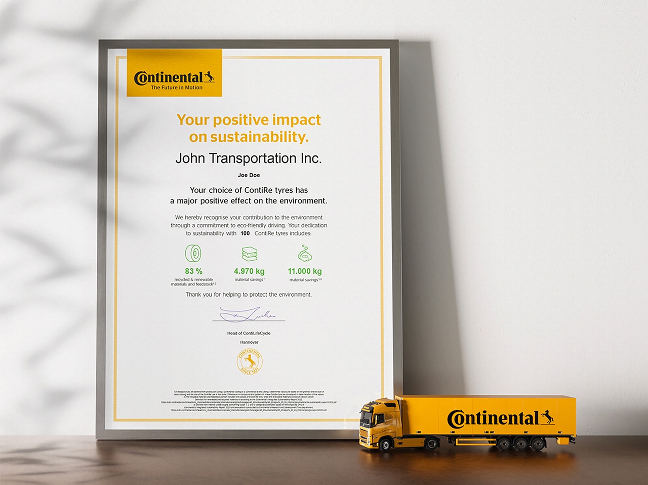 Verifiable Sustainability: Continental Provides Proof of Fleet Efficiency 