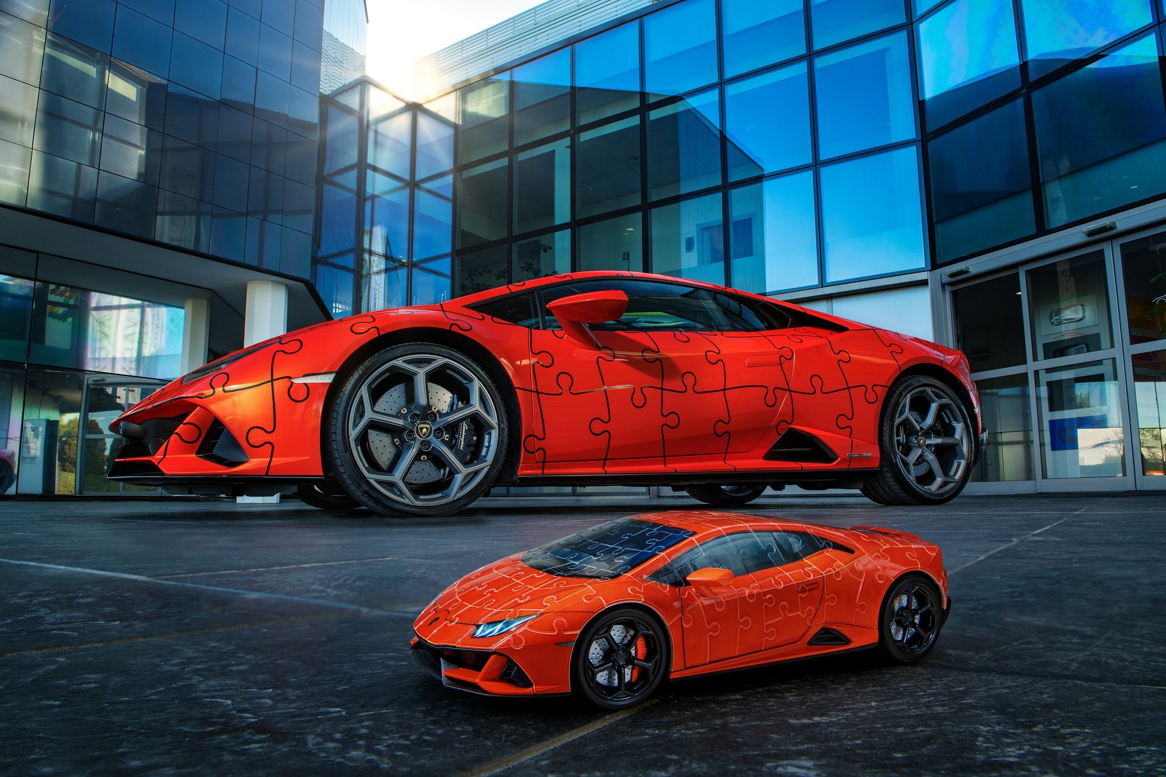 The Lamborghini Huracán EVO: build a super sports car in a 3D jigsaw puzzle