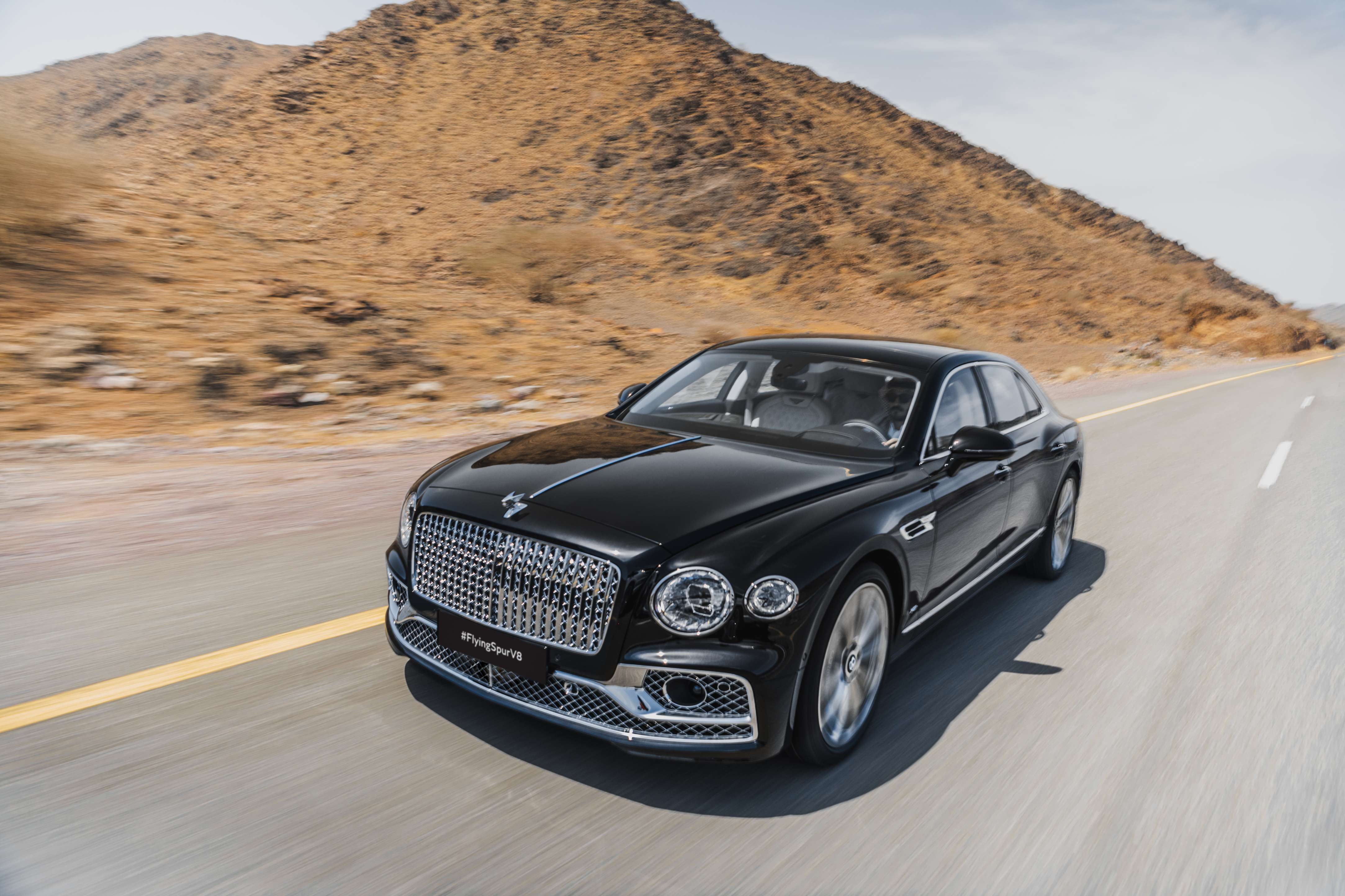 Flying spur ready to soar with v8 power across the middle east