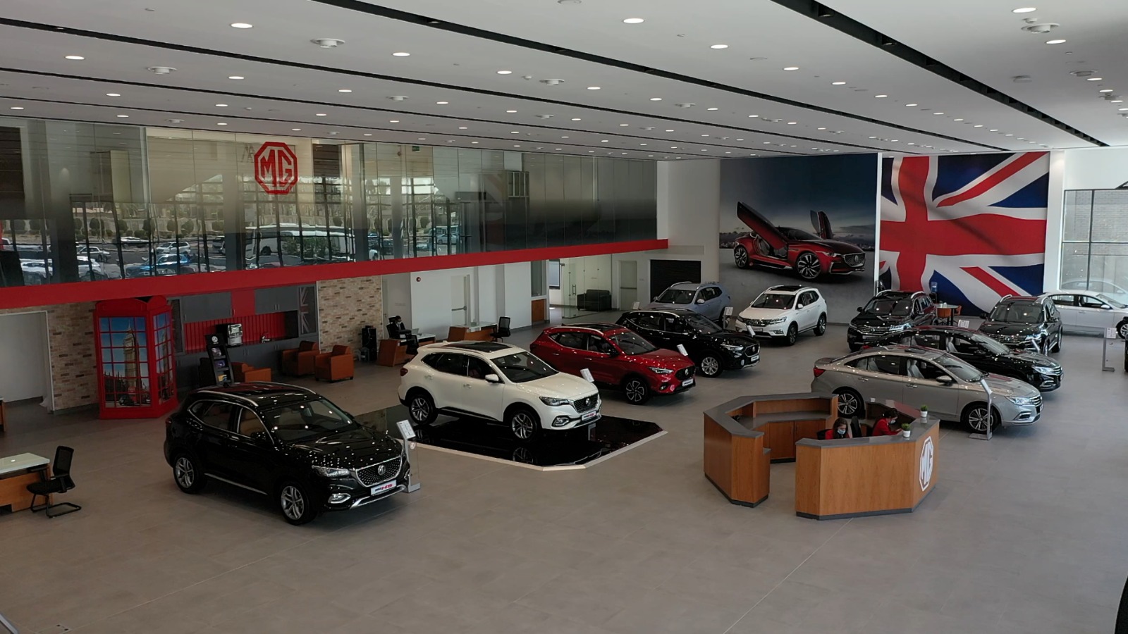 The New MG Flagship Showroom in Kuwait and the largest in GCC