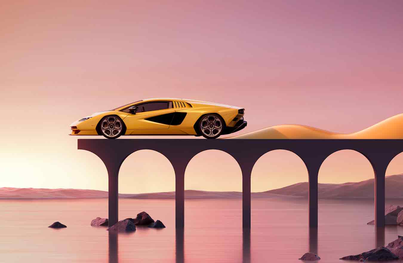 Five new Lamborghini Countach LPI 800-4 posters for the walls of future generations