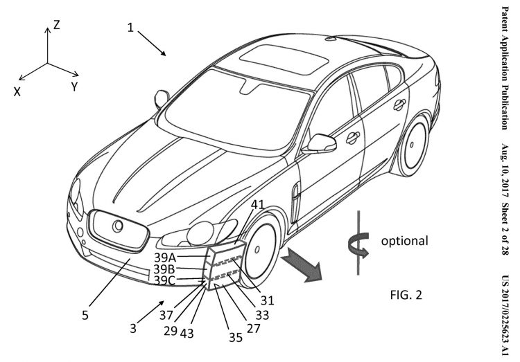 Jaguar Land Rover Focuses on Aerodynamics with Patent for Aero guide vane system