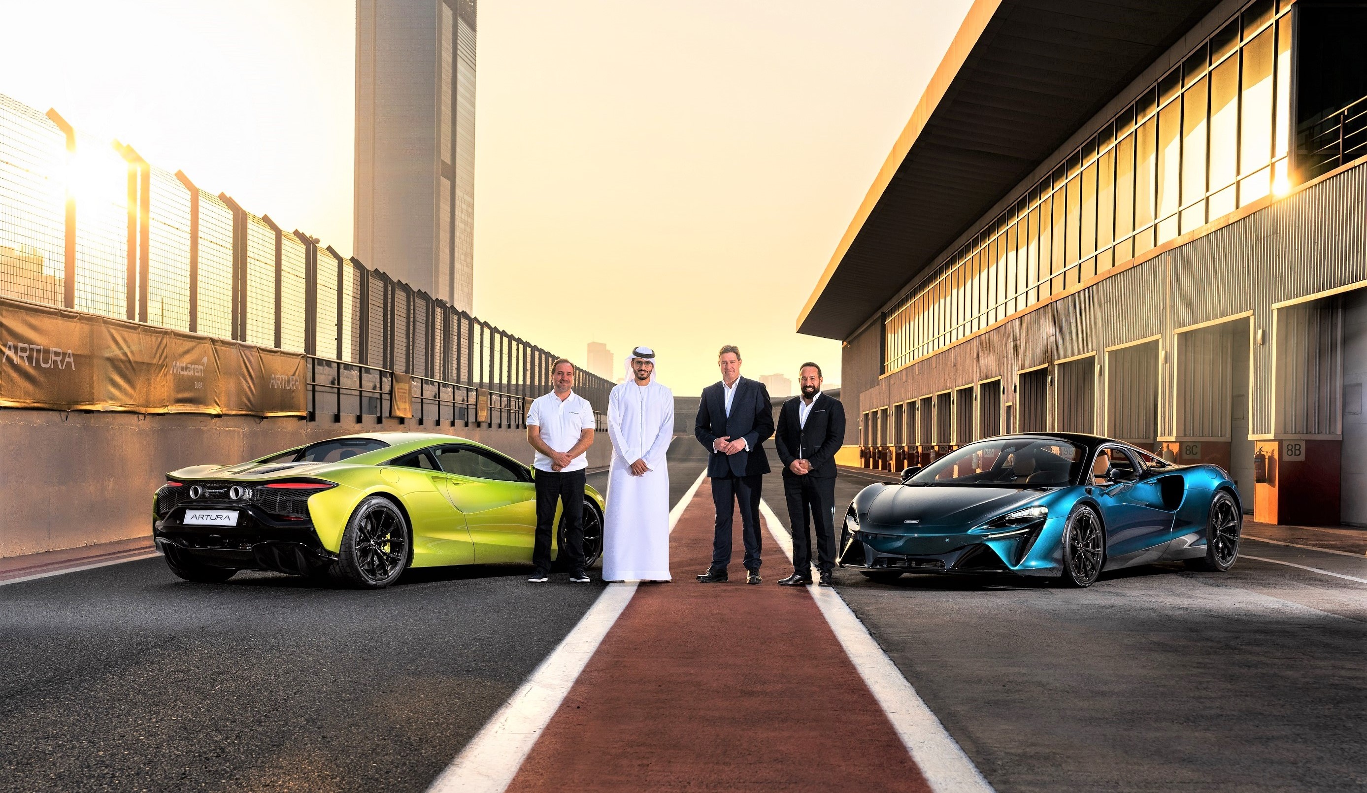 McLaren Automotive celebrates the start of Artura deliveries in the Middle East with an exhilarating track day at the Dubai Autodrome