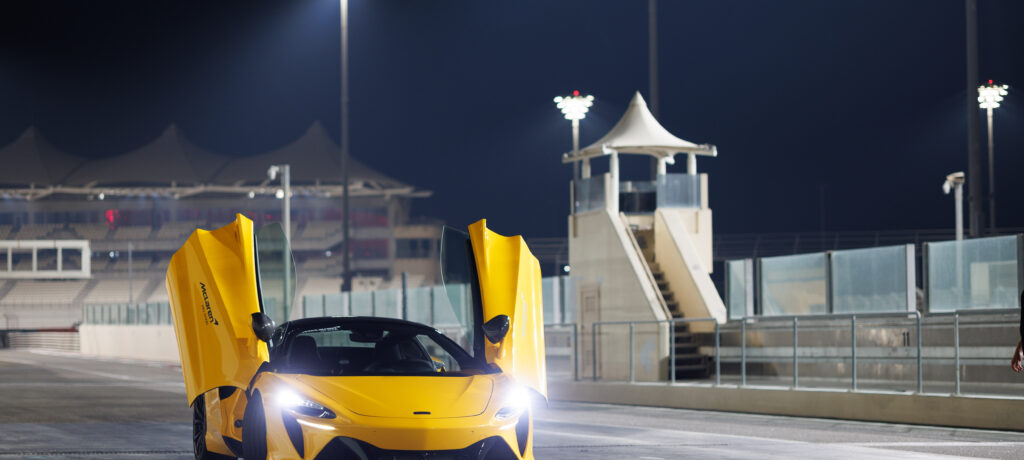 Gulf 12 Hours champion Joe Osborne unleashes the new McLaren Artura Spider at Yas Marina Circuit