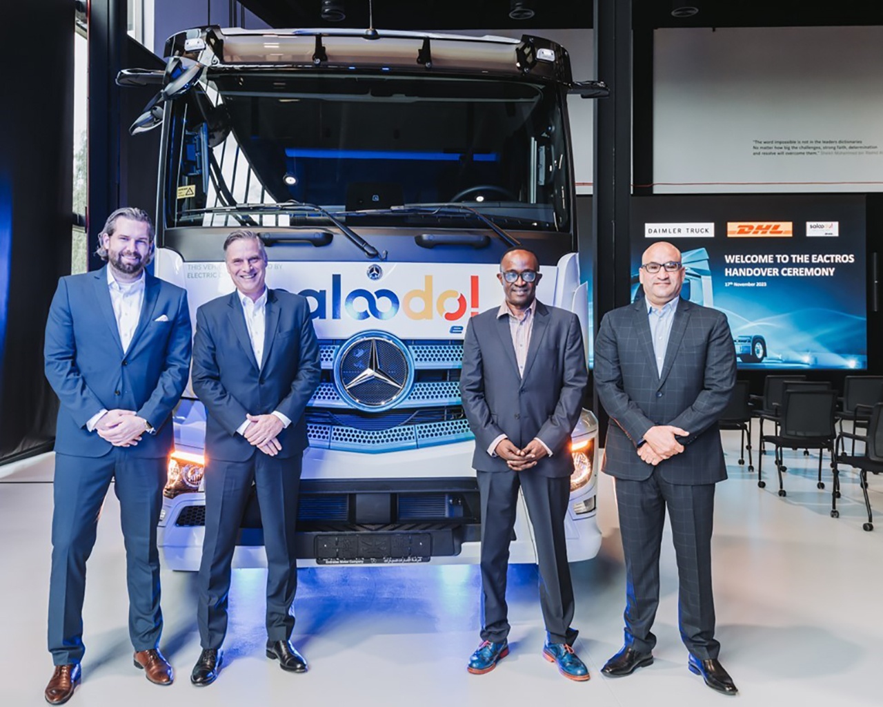 Sustainability & Safety: Daimler Commercial Vehicles MENA launch its first 40-ton electric truck in the UAE in the spirit of COP28