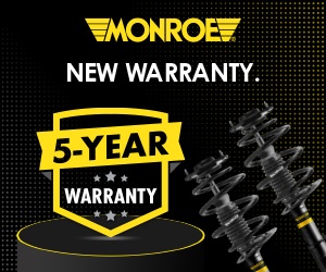 Monroe Announces 5 Year Warranty Across Full LV Shock Absorber Range