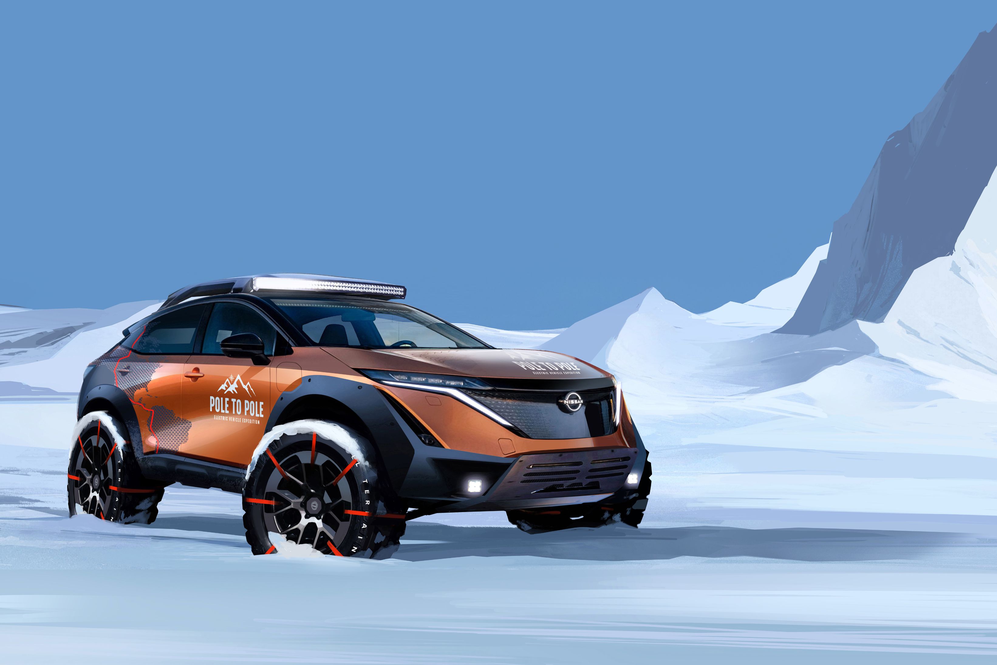 All-electric Nissan Ariya to embark on world first expedition from North Pole to South Pole