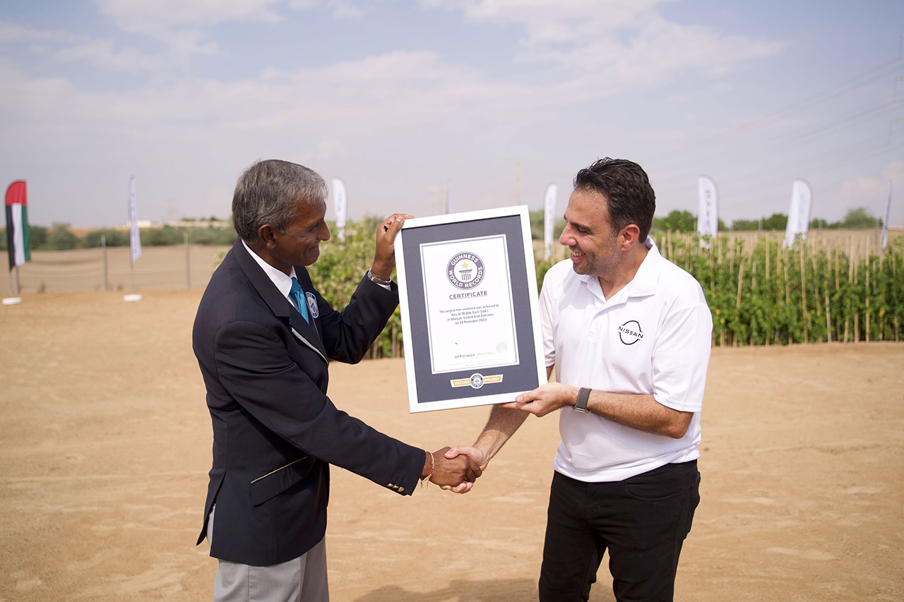 Nissan Middle East sets new Guinness World Records™ title in celebration of 52nd UAE National Day