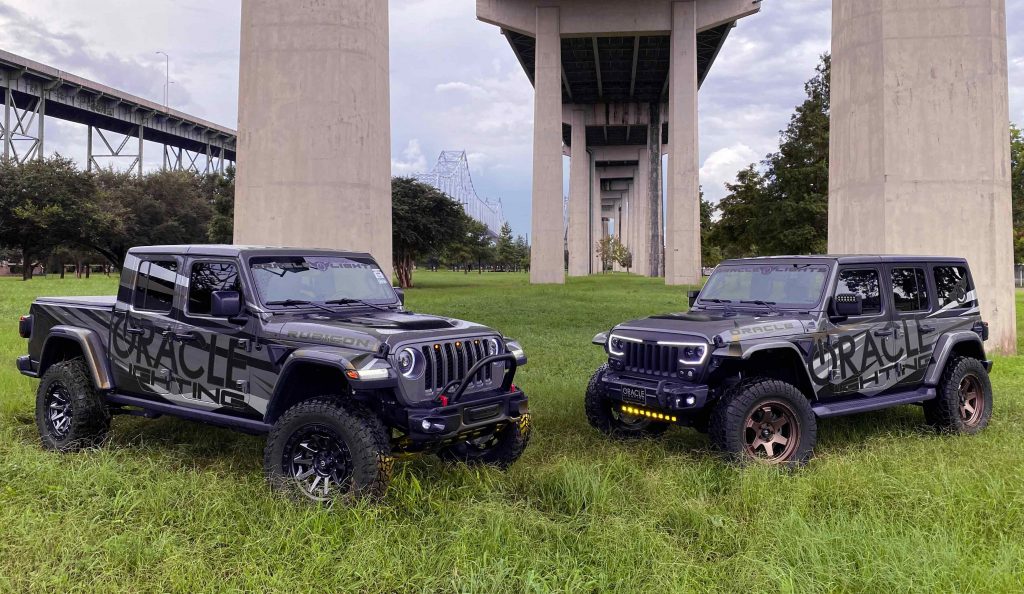 Oracle Lighting Unveils New Jeep Wrangler & Jeep Gladiator Demo Vehicles -  Tires & Parts News