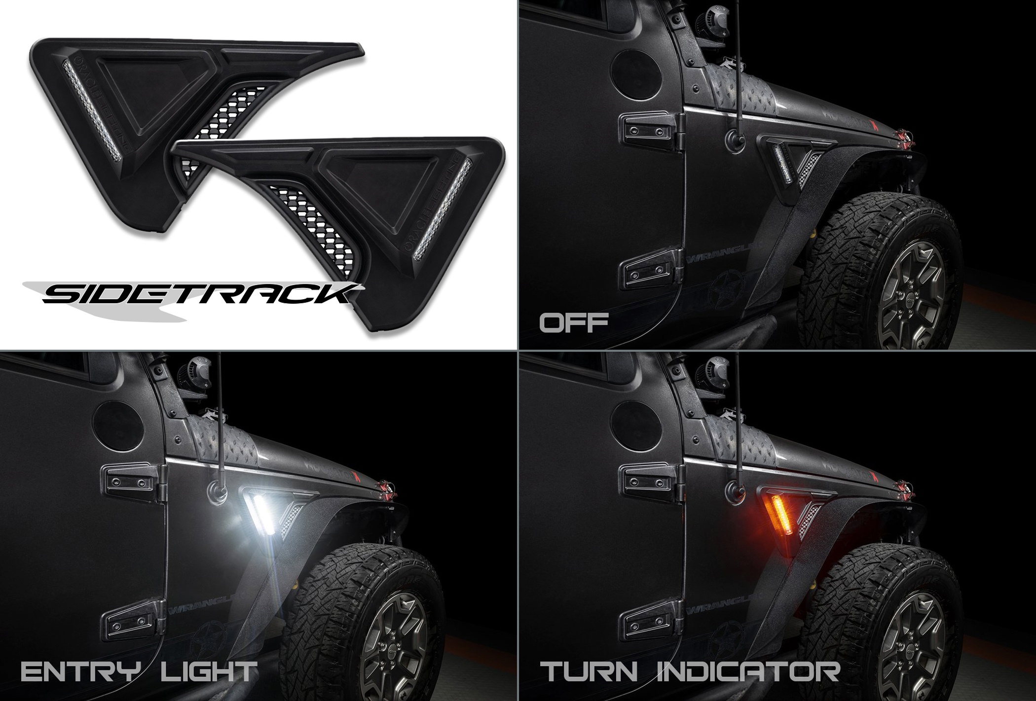 Oracle Lighting Features New Sidetrack™  LED Lighting System for Jeep Wrangler  JK During SEMA360 Online Event