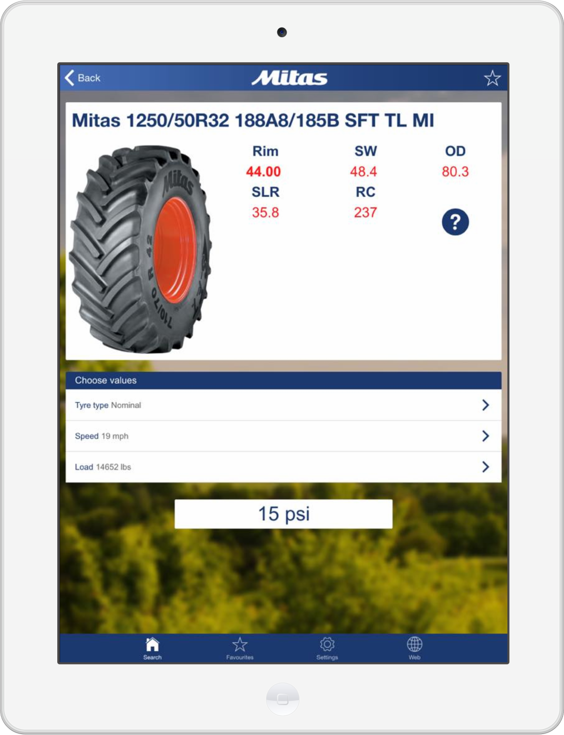 Mitas Unveils Mobile App to Help Farmers Choose Right Tire Pressure