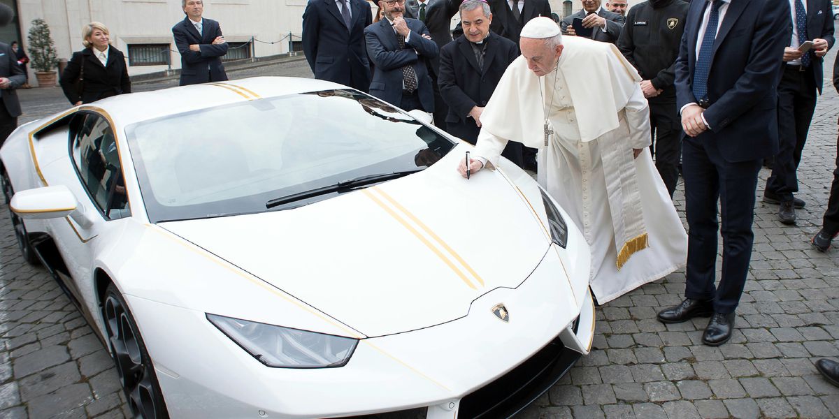 Lucky Winner could Get Lamborghini Meant for the Pope through Raffle Draw