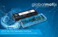 GlobalmatiX Telematics Solution for xTCU Telematics Interface – the New Dimension for the Fleet Management of the Future