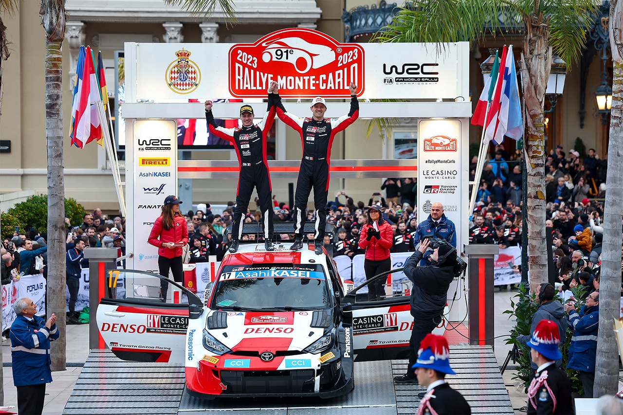 TOYOTA GAZOO Racing celebrates spectacular start to the season with one-two victory at Rallye Monte-Carlo