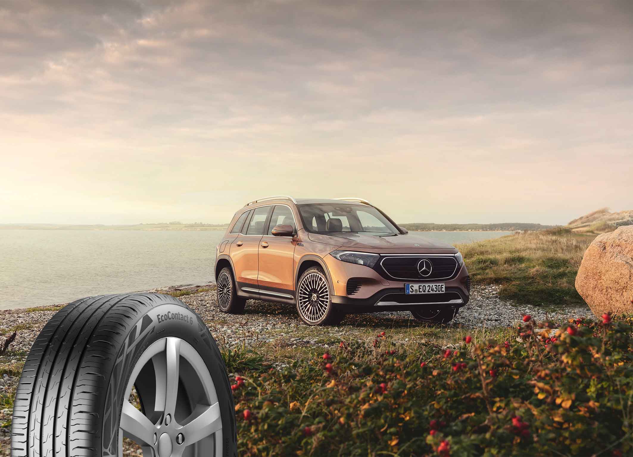 Continental equips the All-Electric Mercedes EQB with special EcoContact 6 Tyres