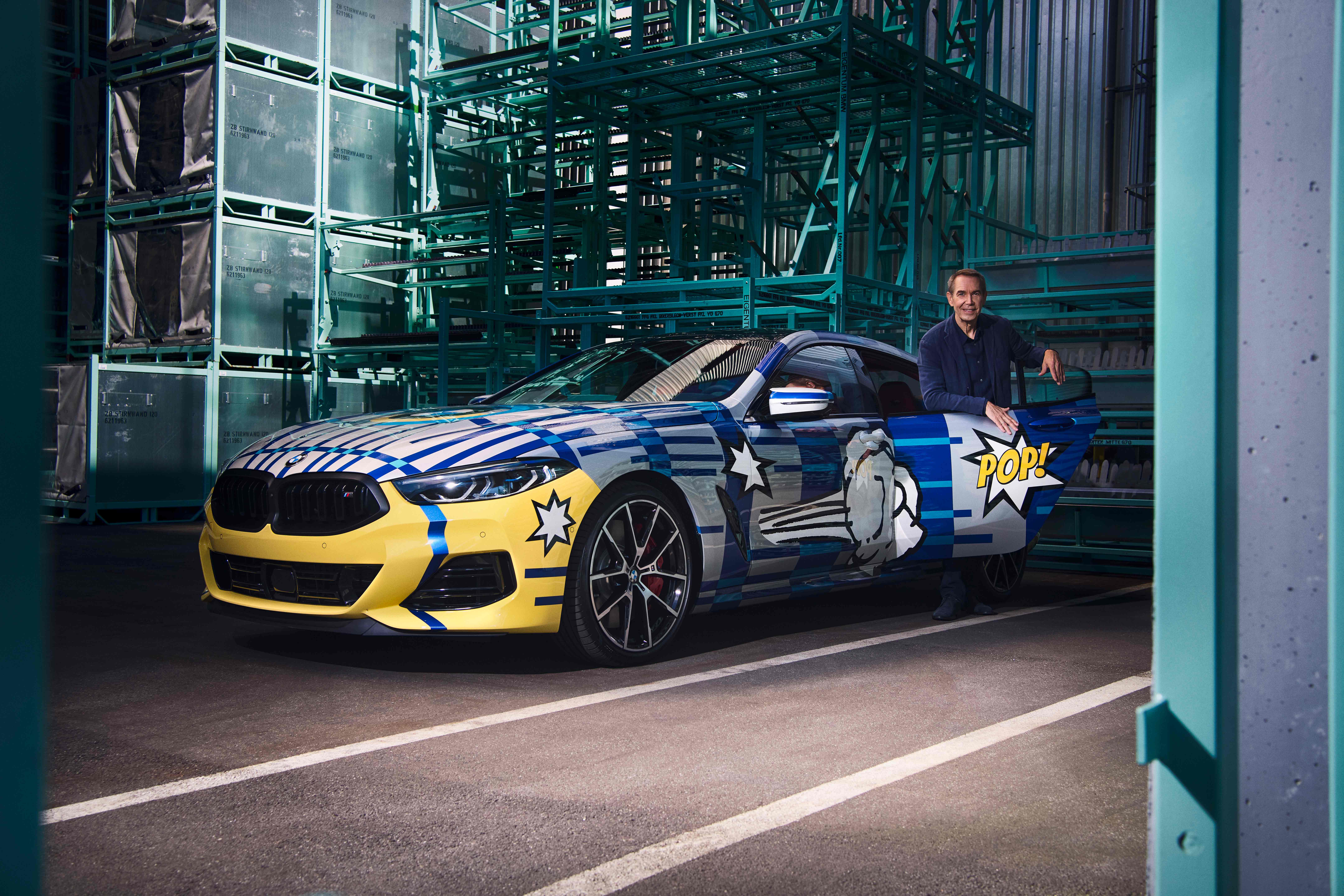 The BMW 8 x Jeff Koons are now on display at Abu Dhabi Motors