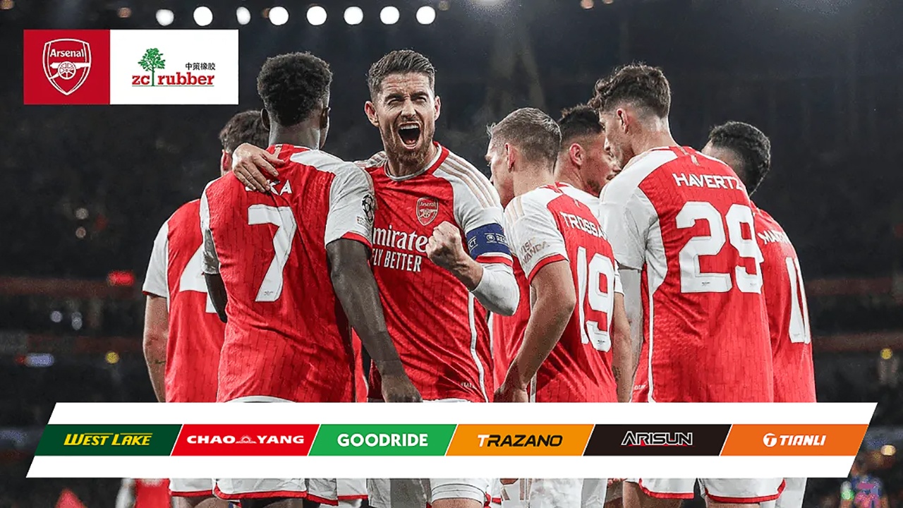 ZC Rubber Partners with Arsenal as Official Global Tyre Partner