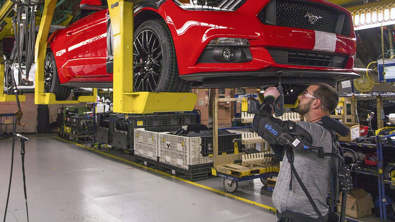 Ford Makes Production Process More Efficient with the Use of Assembly Line Exoskeletons