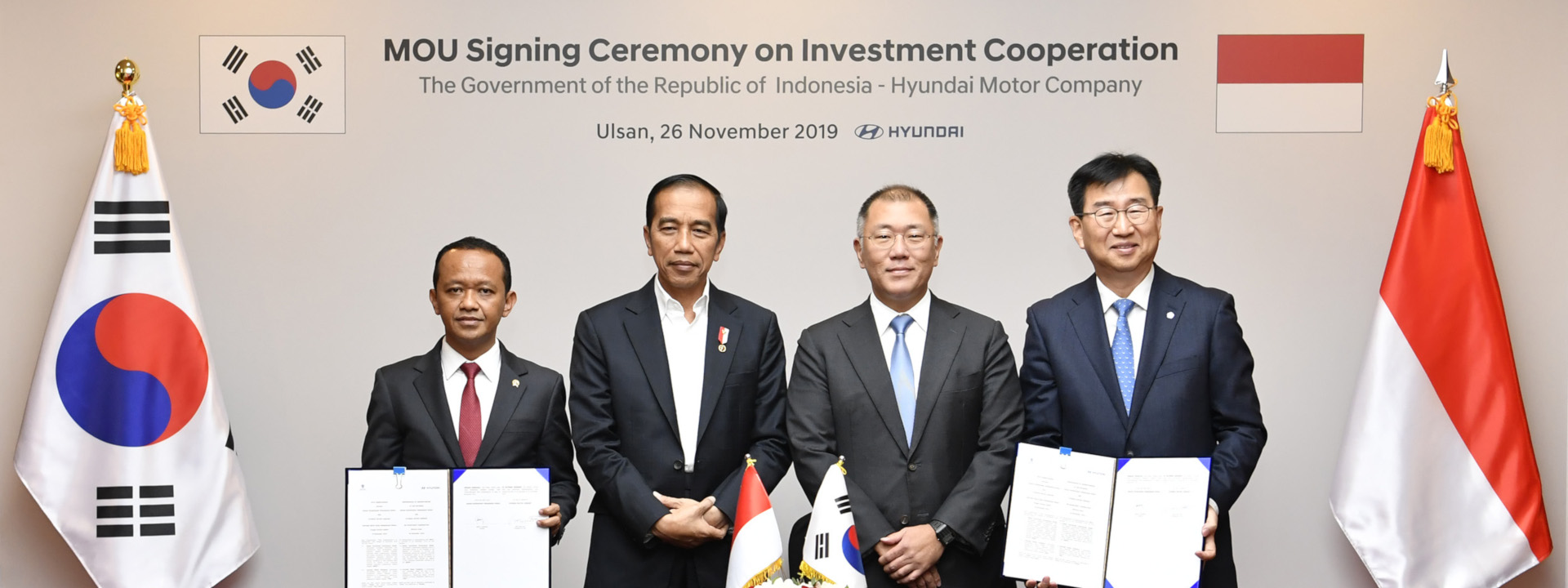 Hyundai Motor Signs MOU for Setting up Factory in Indonesia