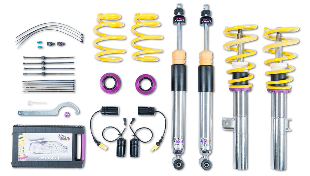 KW coilovers for all Mercedes-A-Class sedans