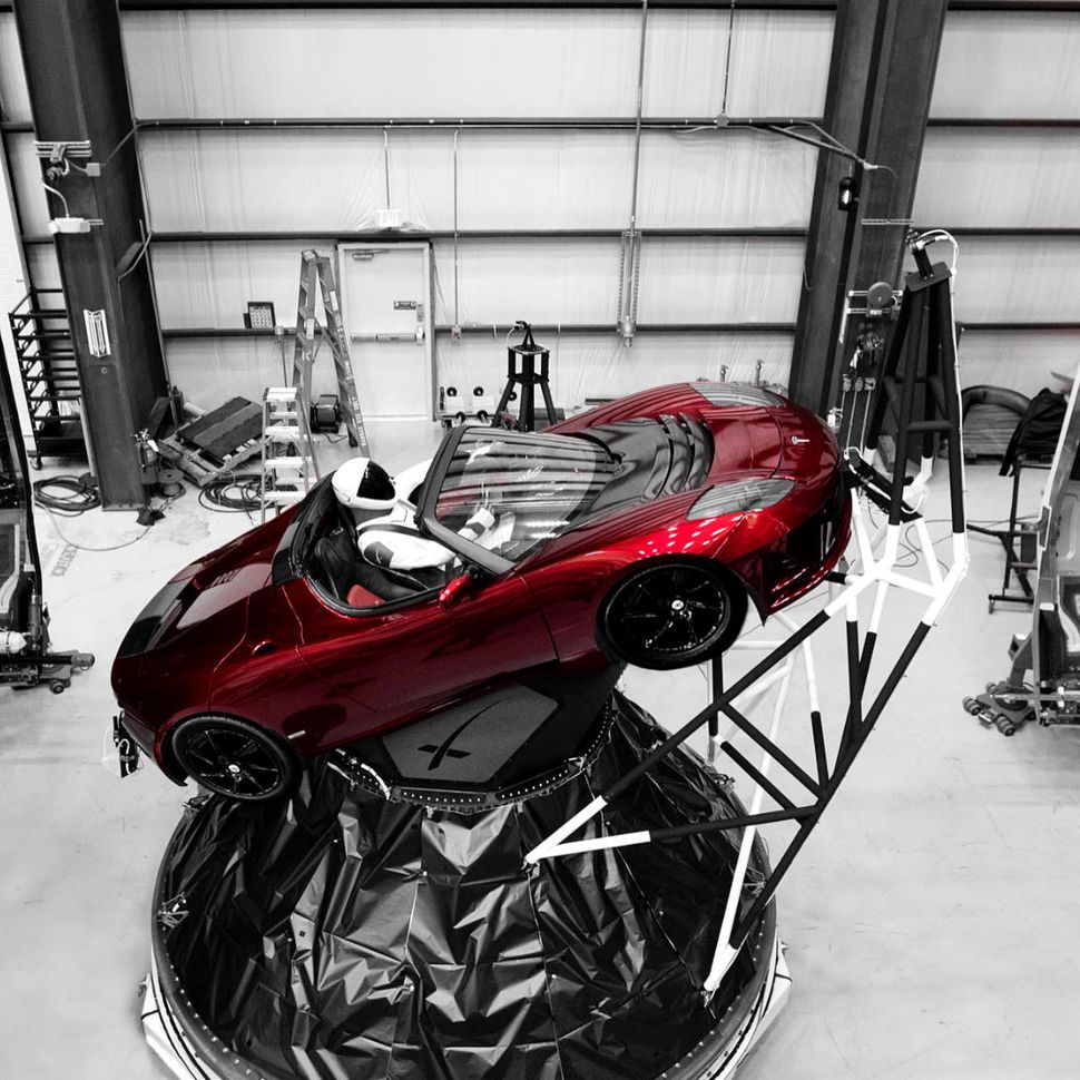 Musk Shoots Tesla Roadster into Space on SpaceX Rocket