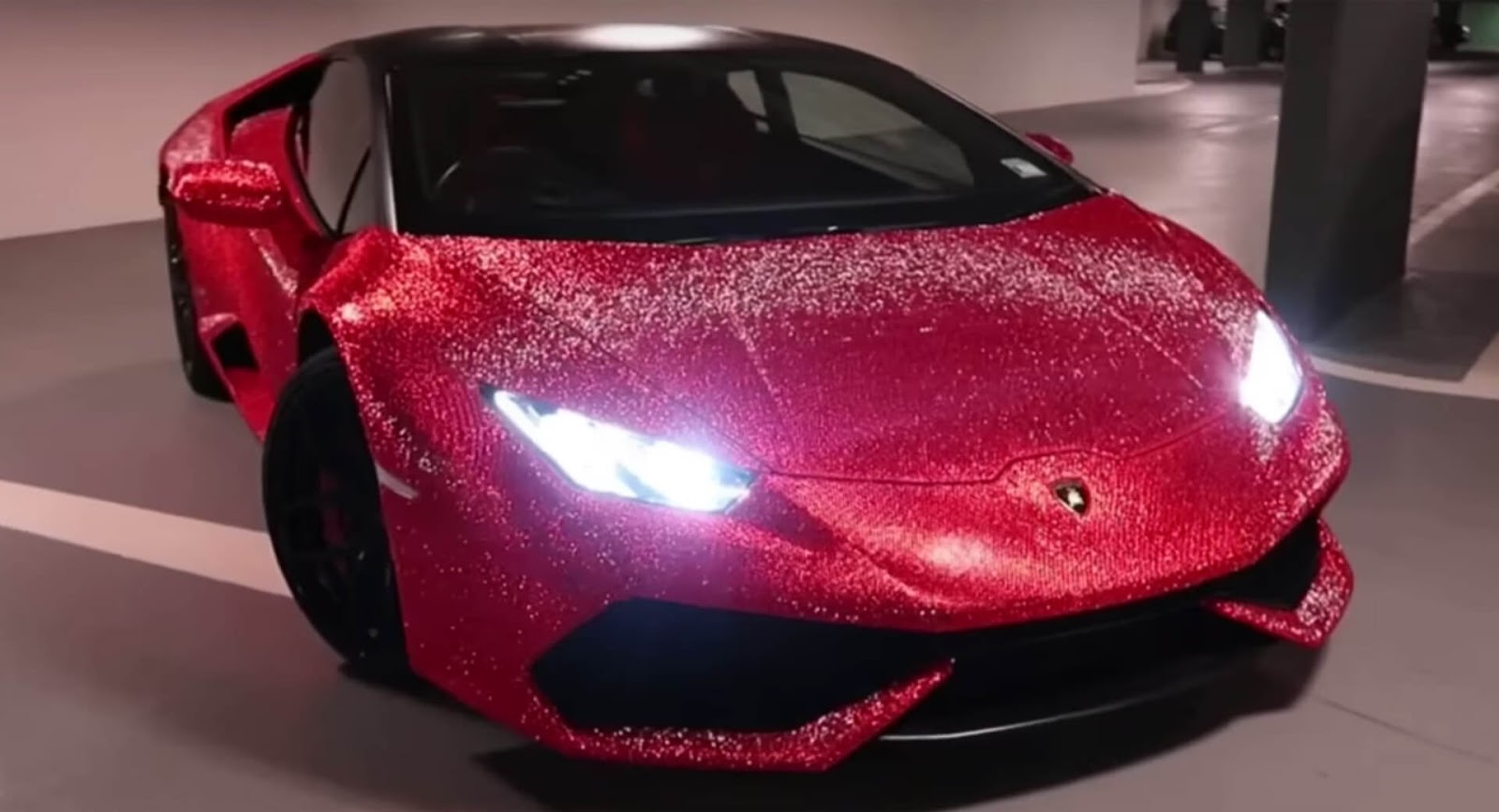 Crystal Studded Lamborghini  Huracan Goes Viral on Instagram